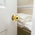 thumbnail image 4 of Design House Ball Interior Non-Turning One-Sided Dummy Door Knob, Polished Brass, 4 of 13
