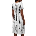 thumbnail image 5 of Womens Dresses V-Neck A-Line Swing Knee Length Wrap Dress Beach Vacation Sundress Modest Dresses, 5 of 5