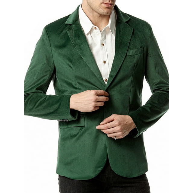 SUNSIOM Men’s Slim Fit Blazers Lightweight Long Sleeve Solid Color Dress Jacket Button Front Sports Coat