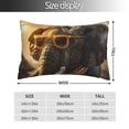thumbnail image 2 of Balery Cool Sunglasses Elephant Art Funda de Cojín Estampada, Regalos para Mujeres, Regalos de Amor para Ella, Regalos para Novia o Esposa, Funda de Almohada-16"x24", 2 of 6