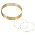 thumbnail image 1 of Uxcell Paquete de 12 Anillos de Atrapasueños, Forma Redonda de Metal de 7.9 Pulgadas para Decoraciones de Manualidades DIY Dorado, 1 of 1