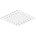 thumbnail image 4 of Ekena Millwork CMP38X25DD 25,37 x 38 Pouces Rectangle Diamant Architectural Grade Médaillon de Plafond Contemporain PVC, 4 of 4