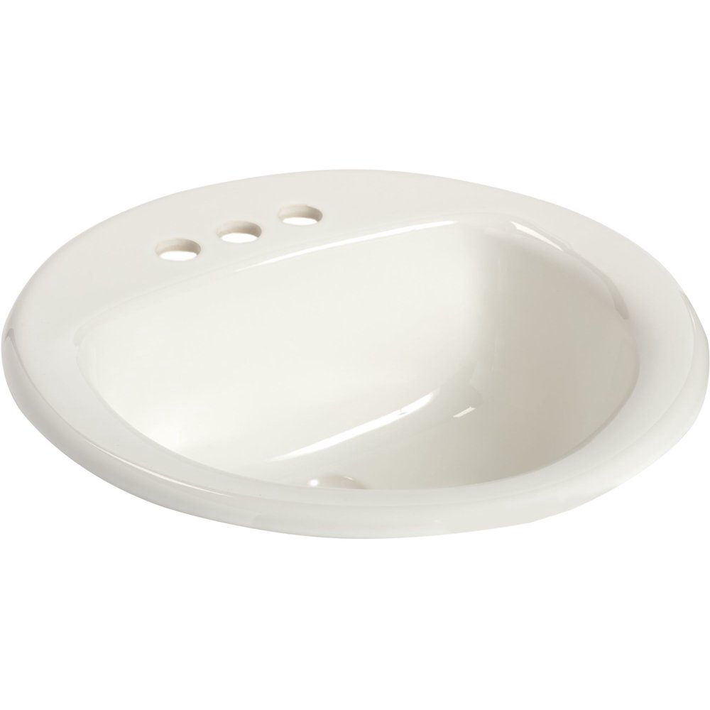 Mansfield 2394 Ms Round 195/8" Vitreous China Drop In Bathroom Sink