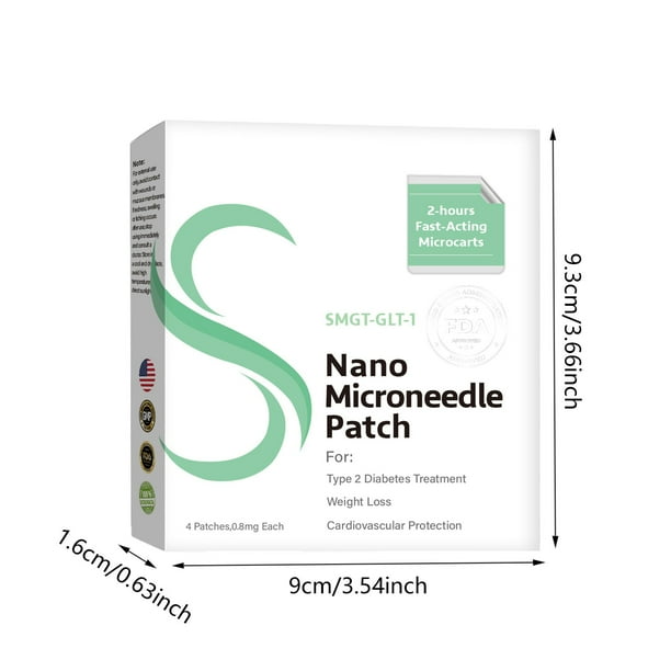 smgt-glp-1 patch 1/2/3/4/5/6PCS SMGT-GLP-1 Nano Microneedle Patch, Long-lasting GLP-1  Microneedlepatch，Natural for Microneedle Waist Patch Body Shaping Stickers  for Women and Men