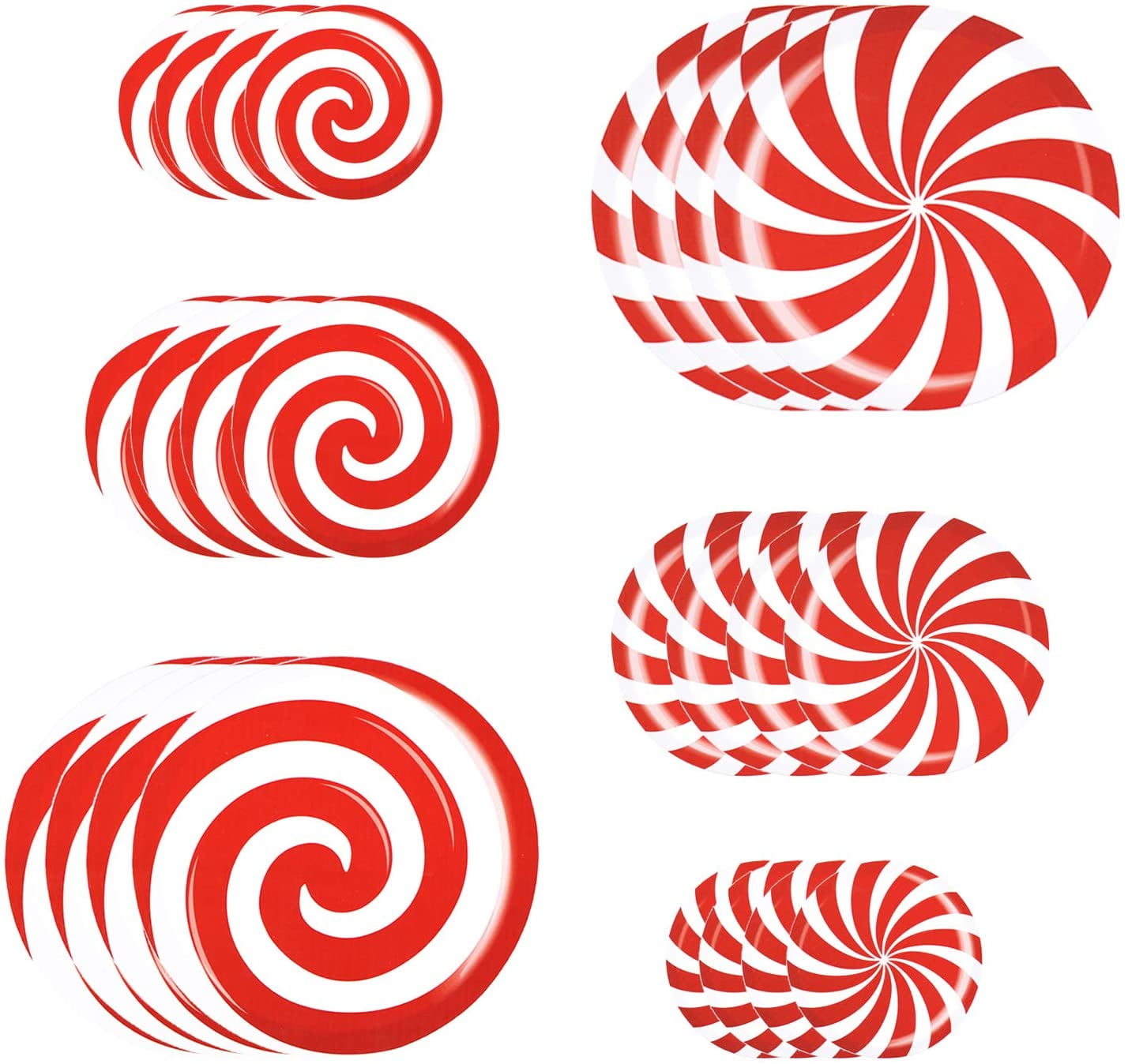 Pegatinas De Suelo Navideñas - 30 Unidades, Diseños De Menta, Caramelo Y Piruleta, Para Decoración De Fiestas, Navidad