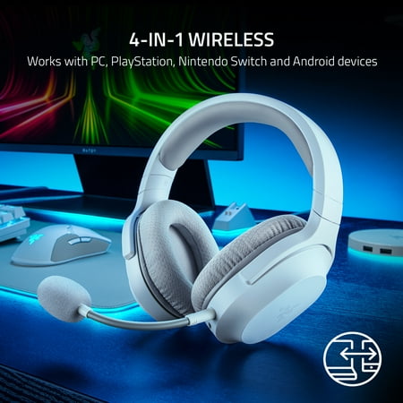 Razer Barracuda X Wireless Multi-Platform Gaming and Mobile Headset, 2.4GHz, Mercury