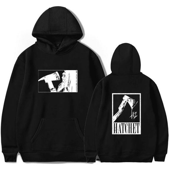 TX2 Hatchet Hoodie Men's Hip Hop Printing Pullover Hooded Sweatshirts
