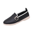 thumbnail image 2 of BRGZLK Slip On Loafers for Women Trendy Color Block Soft Bottom Flats Loafers Lightweight Fashionable Comfortable Non-Slip Business Casual Shoes Black 9, 2 of 9