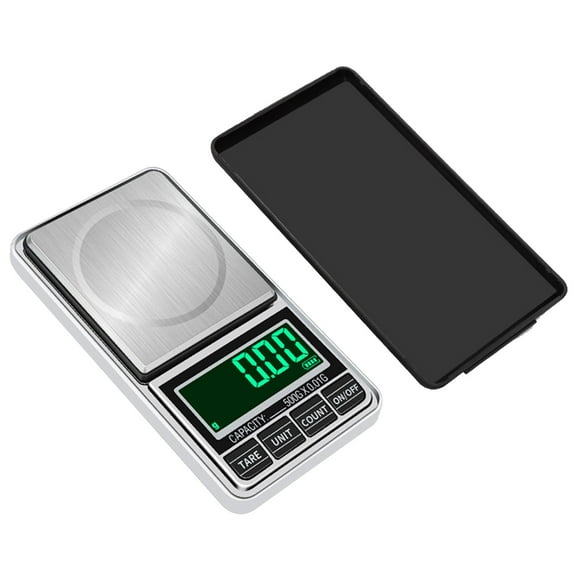 Milligram Back Display PCS Auto Off Stainless 500g x 0.01g