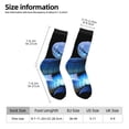 thumbnail image 4 of Goofa Blue Viper Snake 2 Printed Men's Crew Socks, Soft Durable Breathable Moisture-Wicking with Odor Control Cotton socks, 4 of 9