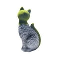 thumbnail image 3 of Simulación de adornos de resina de escultura de la estatua del gato para el patio del césped del patio, 3 of 9