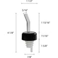 thumbnail image 6 of TrueCraftware- Set of 12 Clear Flow Liquor Pourer with Black Collar Acrylonitrile- Liquor Bottle Pourers Shot Dispenser Liquor Bottle Pourers Alcohol Pourers Bar Bartender Accessories, 6 of 6