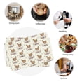 thumbnail image 6 of Rocae Flower Chicken Printed Heat Resistant Place Mats,Classic Hemstitch Cloth Fabric Placemats Imitation Linen Place Mat Table Mats 18x12 inch, 6 of 9