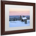 thumbnail image 2 of Trademark Fine Art 'Bridge on a Hill' Canvas Art by Michael Blanchette Photography, White Matte, Wood Frame, 2 of 4