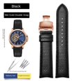thumbnail image 3 of Correa de reloj de piel de vaca con extremo curvo universal de 20, 21 y 22 mm para Rossini, Tissot, Citizen, Seiko, Jaeger-LeCoultre, correa de reloj para hombre con boca de arco, 3 of 5