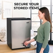 Whynter Compact Upright Convertible Fridge/Freezer with Lock, 3.1 Cu. Ft., Energy Star, Stainless Steel (CUF-301SS)