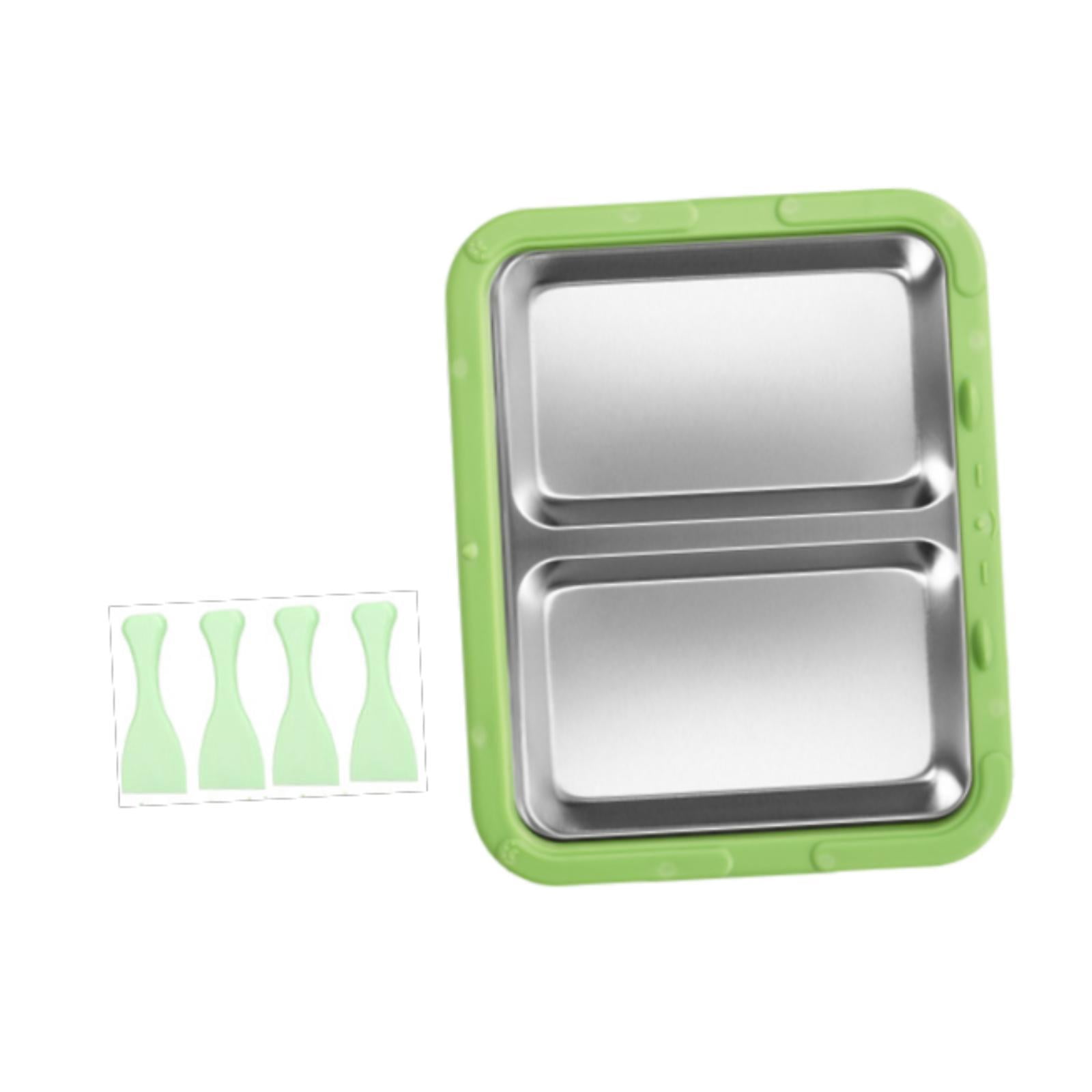 TISHITA Ice Cream Maker Ice Cream Pan Easy to Clean Household Fun Parent Child Activities Portable Versatile Frozen Yogurt Rolls Tray Green No Lid