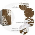 thumbnail image 6 of Coral Brown Waterproof Fabric Shower Curtain, White Coastal Ocean Marine Nautical Beach Shower Curtain for Bathroom Curtains Bathtubs Hotel Washable Shower Curtains with 12 Hooks Long 72x78in, 6 of 6