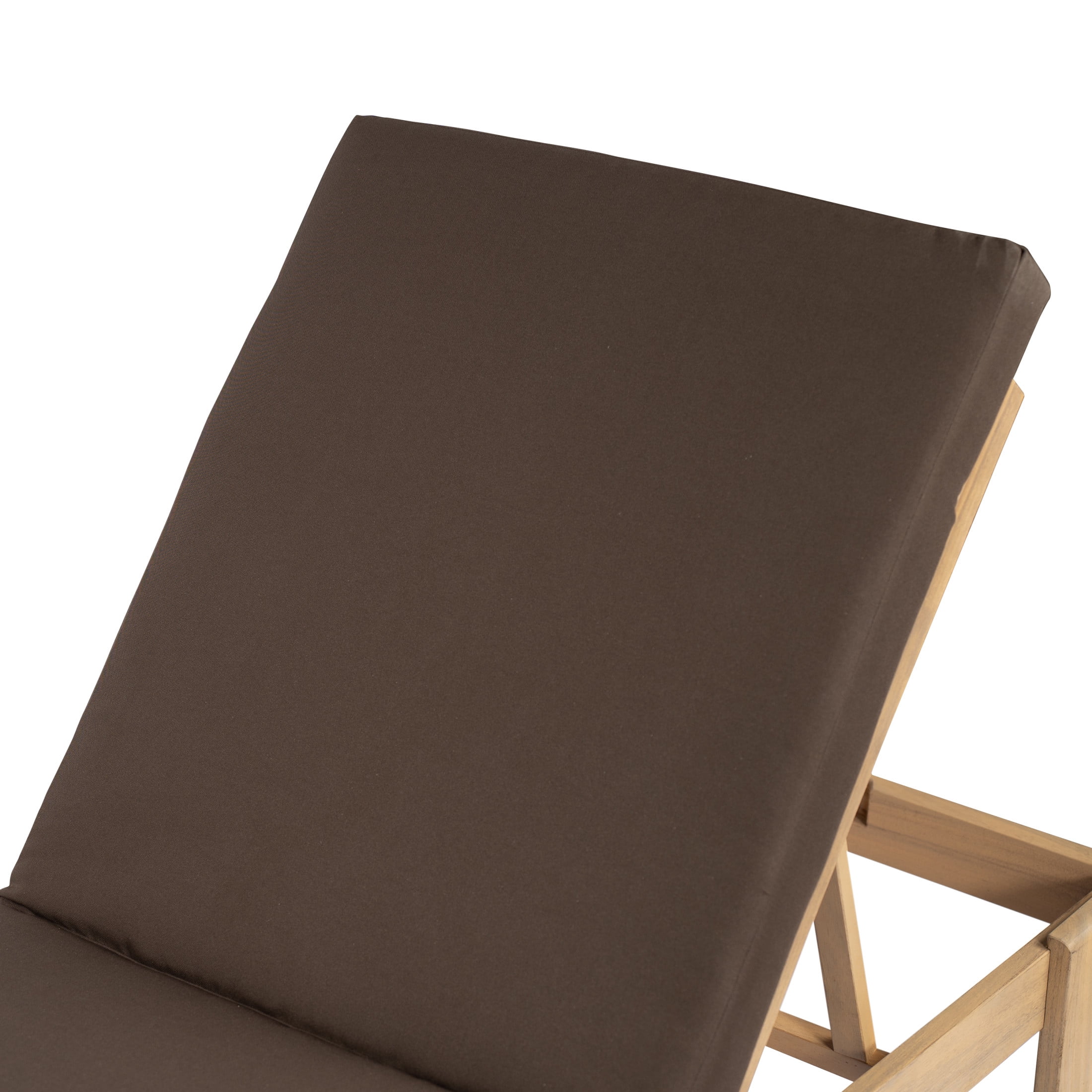 Christopher Knight Home Coastal Outdoor Chaise Lounge with Cushion, Solid Wood Frame, Coffee