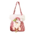 thumbnail image 1 of Cesta de Regalo de Navidad, bolsa de caramelos para Nochebuena, bolsa de regalos de Navidad, cesta de snacks navideños, ideal para hogar, portátil, de madera, diseño de 2 niveles, para sala, 1 of 8