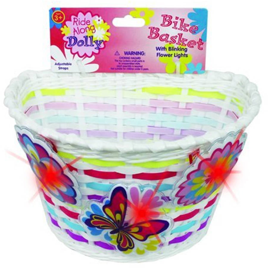 Ride Along Dolly Bike Basket with MotionActivated Lights