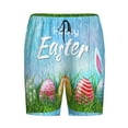 thumbnail image 4 of Wukai Happy Easter Men’s Short Pajama Pants With Pockets Soft Sleep Pj Shorts for Men-, 4 of 6
