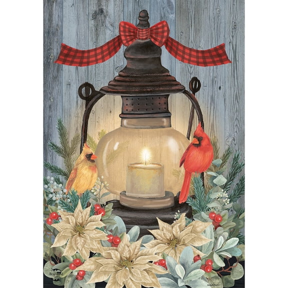 Briarwood Lane Christmas Garden Flag 12x18 For Outdoor Warm Winter Candle For Christmas Garden Flag Flags For Outside