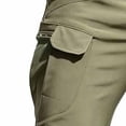 thumbnail image 3 of FRSASU Men's Stretch Cargo Pants Water Resistant Outdoor Lightweight Work Hiking Pants with Pockets Army Green, 3 of 4