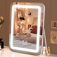 thumbnail image 1 of Maquillaje Vanity Mirror Halumao Light Up de 13,8 x 10,6 cm, 3 colores, 1 of 7