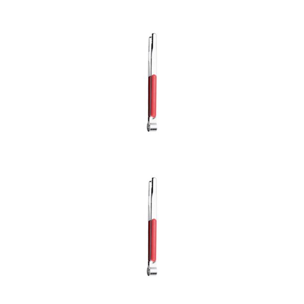 Bearachild Clip para barbacoa Clips para alimentos Mango para bistec Pinzas antiadherentes Herramienta de cocina Rojo/9 pulgadas (22.5 cm) 2Conjunto