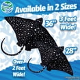 thumbnail image 3 of Peluche Real Planet Manta Ray 110 cm Sea Life, 3 of 8