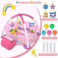 thumbnail image 5 of Babyeap 3-in-1 Baby Gym and Play Mat, Baby Activity with Ocean Ball Sensory Toys Gifts, 0-36 Months, 5 of 9