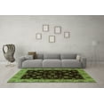 thumbnail image 3 of Ahgly Company Indoor Square Abstract Turquoise Blue Modern Area Rugs, 3' Square, 3 of 4