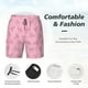 thumbnail image 3 of Balery Pink Bows Bañador para hombre, shorts de playa de secado rápido con entrepierna y forro de compresión-XX-Large, 3 of 6