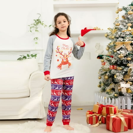 

TBKOMH Matching Family Christmas Pajamas Christmas Parent-child Family Set Home Printed CHRISTMAS PAJAMAS Two-piece Set Christmas 2023 Gift Ideas(Kids 3 Years)
