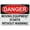 Warning Sign 4, variant on Metal Hanging Plate Horizontal Sign NITROGEN DIOXIDE, Waterproof, Fade and Scratch Resistant, safety signs, equipment Warning signs, etc - DANGER SIGN Style 30x40cm