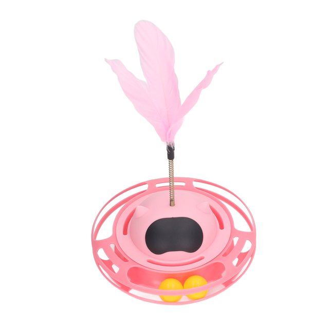 Juguete Giratorio para Gatos Rotación de 360 grados para Aliviar el Aburrimiento Interesante Juguete Interactivo para Gatos con Plumas para Suministros para Gatos ANGGREK Otros
