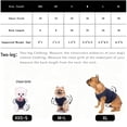 thumbnail image 3 of Dog Sweater Cute Rabbit Pattern Autumn Winter Warm Pet Knitwear with D-Ring Striped Pullover for Small Dogs & Cats,White,L, 3 of 9