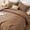 Brown, variant on Sleep Zone Queen Washed Microfiber Comforter Set, Black, Soft & Breathable