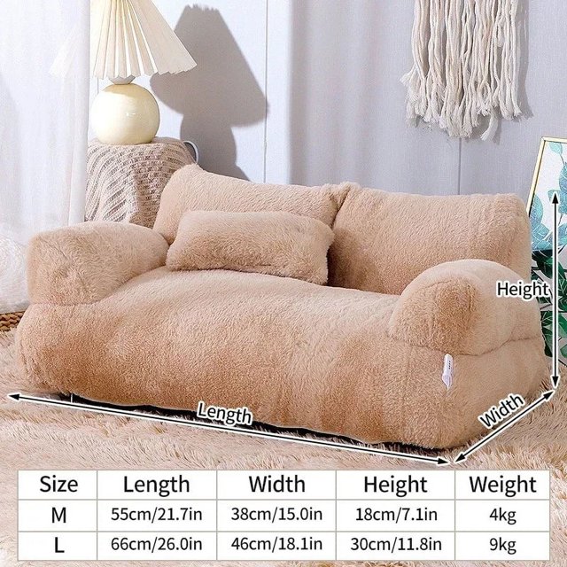 Luxury Dog Bed Sofa Super Soft Pet Sleeping Cushion Detachable Non-slip Dog Bed Puppy Kitten Sleeping Supplies Para Gatos ShopWise Round