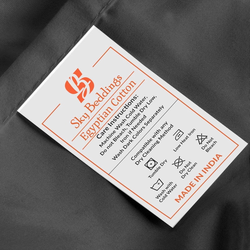 SKY BEDDINGS Standard Size Pillowcase Set of 2 - Dark Grey Super Soft Pillow Cases Queen, 600 Thread Count 100% Egyptian Cotton, Breathable, Cool, Sateen Weave Sleeping Pillow Covers - Dark Grey