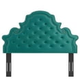 thumbnail image 5 of Modway Diana Tufted Performance Velvet Twin Headboard in Teal, 5 of 9