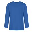 thumbnail image 6 of Trgacdwlo Men's 3/4 Length Sleeve T-Shirts Crew Neck Baseball Shirt Men Summer Fall Big and Tall Plain Cotton Shirts Men Blue XXL, 6 of 7