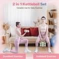 thumbnail image 3 of kisnbld Adjustable Kettlebell Set, 2 in 1 Free Weights Dumbbells & Kettlebell Set for Women with Fast Adjustment, Each 2lb 3lb 4lb 5lb Hand Weights Set for Home Gym & Outdoor Exercise Training, 3 of 8