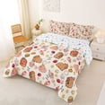 thumbnail image 2 of Erosebridal Cute Capybaras Full Size Comforter Sets 3 Pieces For Teens,Funny Food Bubble Tea Hamburger Dessert Animal Bedding Sets For Kids Boy Girls,Ultra Soft Home Decor, 2 of 7