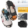 thumbnail image 2 of Liwarace Ice Crampons Non-Slip Grip Covers Snow Spikes Traction Cleats For Boots Shoes, 2 of 9