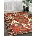 thumbnail image 3 of Ahgly Company Machine Washable Indoor Rectangle Traditional Tomato Red Area Rugs, 5' x 7', 3 of 7