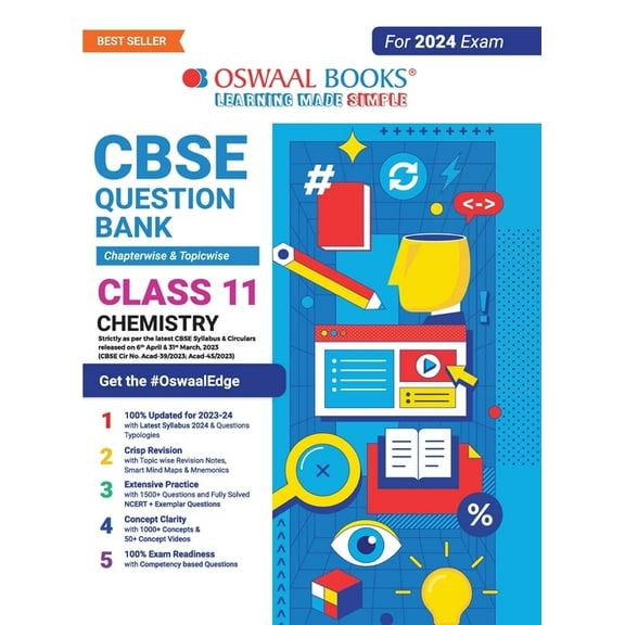 Oswaal CBSE Class 11 Chemistry Question Bank (2024 Exam), (Paperback)
