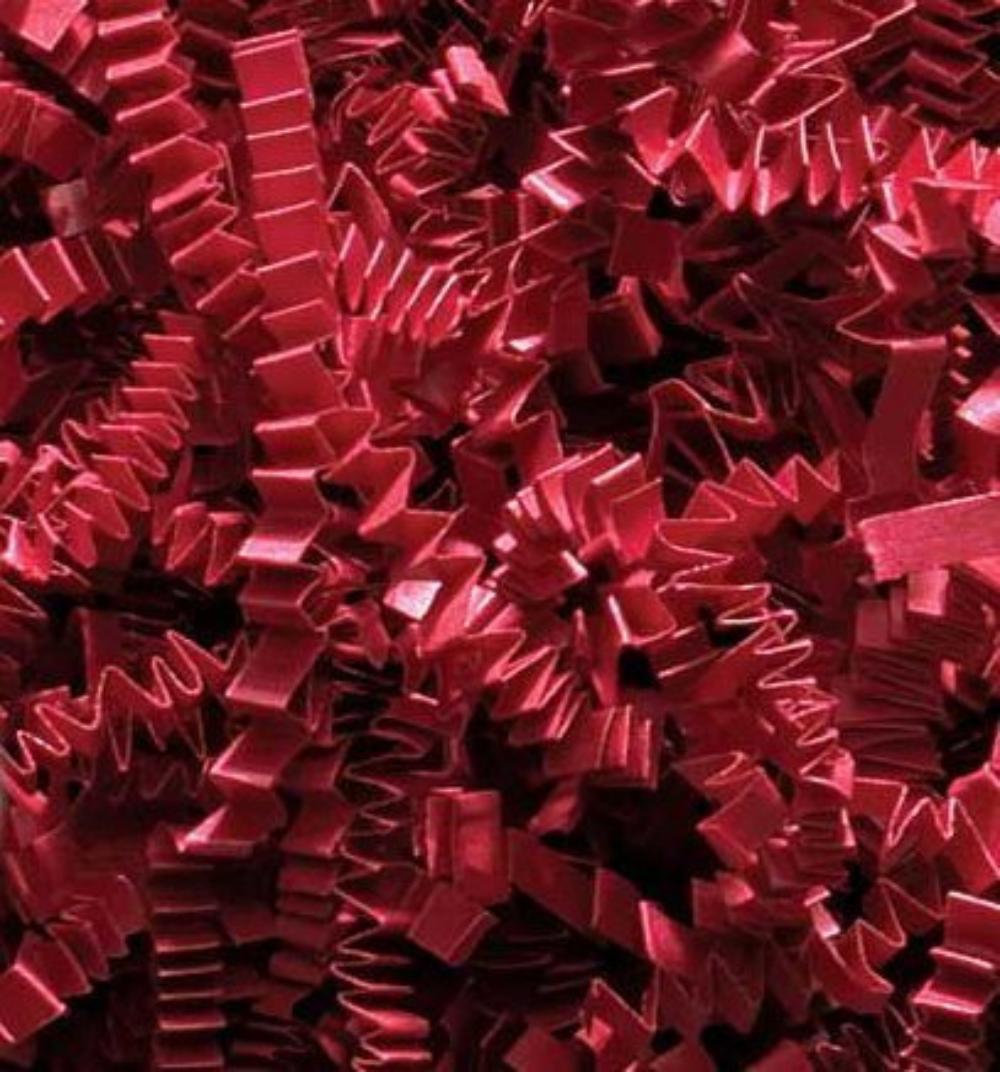 1/2 LB Crinkle Cut Paper Shred RedProudly manufactured in USA By