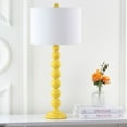 thumbnail image 5 of SAFAVIEH Jenna 32 in. Yellow Iron Table Lamp with Off-White Cotton Shade, Set of 2, 5 of 7